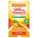 Emergen-C Chewable 비타민 C 1000mg, B 비타민과 산화 방지제 정제 (40 조사, 오렌지 돌풍 풍미), 규정식 보충교재