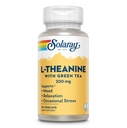 녹차를 가진 SOLARAY L-Theanine 200mg - 건강한 계류, Relaxation 및 Occasional 스트레스 지원 - 실험실 검증, Vegan, 글루텐 무료 - 90 서빙, 90 VegCaps