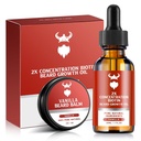 Beard Growth Kit - 남성용 2X 농축 Biotin, Argan Oil, Jojoba Oil 및 Vitamin (Vanilla) 천연 성분