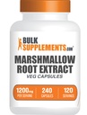 BulkSupplements.com Marshmallow 루트 추출 캡슐 - 초본 보충, Marhmallow 루트 1200mg - 글루텐 무료, 서빙 당 2 캡슐, 240 개 (팩 1)