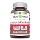 Acetyl L-Carnitine 보충 | 1200 Mg | 120 Veggie 캡슐 | Non-GMO | 글루텐 프리 | 미국
