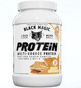 Black Magic Multi-Source Whey Protein Powder - Whey, Egg, Casein Complex with Enzymes & MCT의 Keto, Low Sugar Pre/Post 운동 꿀 Graham Crackers 맛 24g 2 LB, 1 팩