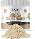 AKI 미국 인삼 분말 4% Ginsenosides - 부드럽게 같은 커피, 음료와 이상 (4oz/113g)