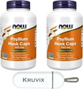 지금 식품 보충제, 심플한 휴스크 캡 500 mg | Non-GMO 프로젝트 검증, 천연 수용성 섬유, Intestinal Health* | 200 Veg 캡슐 - Pill 주최자 2 팩