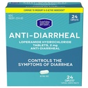 berkley jensen 반대로 Diarrheal 약 - Loperamide 염산염 2 mg Diarrhea 기복 모자 - 여행자의 Diarrhea를 포함하여 Diarrhea의 통제 증상, 쉬운 얕은 반대로 Diarrhea 알약, 24 Ct