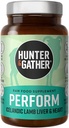 Hunter & Gather Nose to Tail - 90 Perform Capsules | Wild, Grass Fed Icelandic Lamb Ancestral Inspired Supplements| Raw Freeze-Dried Lamb | GMO Feeds, 항생제 또는 호르몬 없음