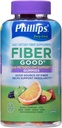 Phillips' Fiber Good Gummies Plus Metabolism Support - Inulin soluable Fiber - B 비타민 및 크롬 지원 메타볼리즘 - 72Count