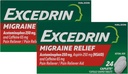 Excedrin 편두통 고통 Reliever 모자 24 ea (2의 포장)