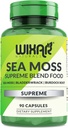 유기 바다 Moss 캡슐 - Burdock 뿌리 캡슐과 Bladderwrack - 아일랜드어 Seamoss 알약 - 바다 Moss Gel보다 더 강한 - Sebi Inspired - Raw Sea Moss Powder - Irish Moss (90 Caps)