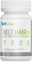 벨트 헤어, 네일, 피부 Bariatric (Gastric Bypass, 소매 Gastrectomy) Multivitamin 및 Multimineral 테이블 - 맛 없음 - 1 개월 공급