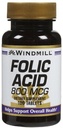 Windmill Folic 산 800 Mcg 탭, 100ct