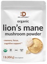 DEAL SUPPLEMENT 유기 사자 Mane 버섯 분말 보충교재, 봉사 당 1,500mg, 1lb – 활동적인 과일 몸 & Mycelium 추출물 – 자연적인 두뇌 Nootropic & 면역 체계 승압기 – 비 GMO