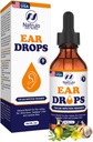 귀 감염을위한 자연 귀 낙하 – 성인, 어린이 및 애완 동물을위한 초본 귀 낙하 – Soothes Discomfort, Ear Aches, Itchy Ears, Swimmer's Ear, & Loosens Wax – Kids Safe Ear Oil Made in USA (2 Oz)