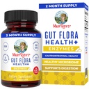 MaryRuth의 Gut Flora Health+ Enzymes | 건강한 Gut Biome 및 소화 지원을위한 Prebiotic & Probiotic 소화 효소 | 위장 건강 | CLP 인증 | 60 캡슐 | 최대 2 개월 공급