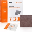 은 칼슘 Alginate 부상 드레싱 패드 4" x4”, 10 팩, 압력 Ulcer, Bed Sore, Leg Sore, Diabetic 발 Ulcer를 위한 높은 흡수성 비 stick Ag 가제 패치