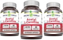 놀라운 수식 Acetyl L 카르니틴 1500 Mg 서빙 Veggie 캡슐 보충 | Non-GMO | 글루텐 무료 | 미국에서 제작 | Vegetarians (120 Count)에 적합 | 3 팩