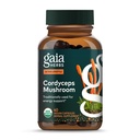 가이아 허브 Cordyceps 버섯 - 에너지 지원은 지속 에너지, 내구시간 및 stamina에 대한 보충 - 유기 Cordyceps 버섯 - 40 Vegan 액체 Phyto-Capsules (40 일 공급)