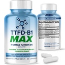 TTFD Thiamine B1 보충교재 60Capsules 미국에서 만드는 - Thiamine TTFD 비타민 B1 MAX, 에너지 & 초점을 위한 높 순수성 보충교재, MaxLife 자연에 의하여 건강한 Nerve 기능 & 전반적인 웰니스를 지원하십시오