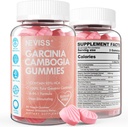 설탕 무료 Garcinia Cambogia Gummies 1000mg 95 % HCA L- 카르니틴, 라즈베리 케톤, 크롬, Metabolism, 에너지 부스트, 100 % 유기 추출물, Vegan, 딸기 맛 120 Cts를위한 녹색 커피 콩