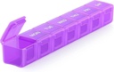 Sukuos Extra Large Weekly Pill 주최자, 7 Day Daily Pill Box Case Arthritis 친화적 인 실크 스크린은 비타민, 생선 기름 또는 보충제 (자유)에 대한 명확한 뚜껑이있는 의약품 용기를 인쇄했습니다.