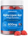 종류 알파 Lipoic 산 Gummies - Neuropathy 보충 교재 - Vegan, Sugar-Free, 낮은 Calorie 600 mg ALA 보충교재 - 산화 방지제 영양 보충교재를 위한 순수한 ALA 알파 Lipoic 산 600mg