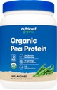 Nutricost 유기 완두 단백질 분말 (1 LB) Unflavored - 식물에서 USDA 유기, 단백질, 채식 친화적 인, 글루텐 무료, 비 GMO
