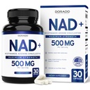 NAD 보충교재 (섭리 당 95% 순수한 NAD+의 500mg) NMN 보충교재, NAD Nicotinamide Riboside 지원 (시험되는, Vegan 안전, 비 GMO, 충전물 없음, & 미국에서 만드는 - 30 Vegan 캡슐)