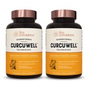 Live Conscious CurcuWell - Curcumin 및 Boswellia Blend | 최대 힘 합동, 몸 및 인지 지원 - 60 일 공급 (2 팩)