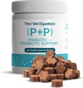 개를위한 Prebiotic & Probiotic - 소화 및 Gut Health Chews - 자연 오리 맛, 90 개 - Bacillus Subtilis, 비타민 B12 및 Folic 산 - 면역 강화 및 소화 건강 지원