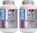 I LOVE MY PETS LLC 관절 보조 식품 - 심황과 고양이 관절 건강 - 강력한 공식 - VETS 선택 - 고양이를위한 칼슘 보충 - 2 병 (120 치료)