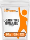BulkSupplements.com L-Carnitine Fumarate 분말 - Carnitine 보충, 스포츠 영양, L-Carnitine 500mg - 글루텐 무료, 500mg 서빙 당, 글루텐 무료, 250g (8.8 oz) (팩 1)