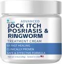 Bio-MD Jock Itch Cream, Jock Itch Cream Extra Strength for Men & Women, Psoriasis Cream, 인간을 위한 Ringworm 치료, Itch Cream - 강력하고 빠른 구호