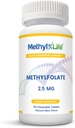L-Methylfolate 2.5 - Magnafolate-C (태블릿 당 2,500 mcg)로 L-5-MTHF - [90의 재상할 수 있는 정제]