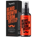 남자를위한 곰 성장 혈청 : Biotin & Rice Water로 머리 성장 스프레이 - Extra Strength Beard Oil