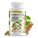 GreeNatr Ginko Biloba & Panax Ginseng 보충교재 - 기억과 초점을 위한 빨간 인삼 뇌 보충교재 - Ginkgo Biloba는 좋은 시각, 면역 체계 및 개량한 혈액 교류를 위해 보충합니다 - 120의 정제