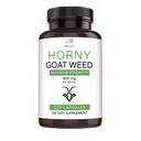 남성과 여성을위한 Horny Goat 잡초 추출물 - 남성 강화 보충교재 체력 약 - 120 캡슐