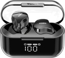 TOZO T18 무선 이어폰 Bluetooth 헤드폰 5.3의 IPX8 방수 귀 Bud, LED 디지털 표시 장치 위탁 케이스를 가진 4개 Mic 명확한 외침, 입체 음향 베이스 소리 32는 APP를 통해 EQ를 주문을 받아서 만들었습니다