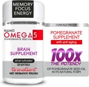 CLINICALLY PROVEN (2 개월 공급) ANTI AGING, 메모리 알약, 오메가 5 석류 보충, 1 병 120ct