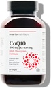 SMARTERNUTRITION CoQ10 400 mg 높은 흡수 - 자연적으로 Fermented Ubiquinone w/Organic 찬 압박된 올리브 기름 - 심장 건강을 위해, 세포 에너지 - 비 GMO, 글루텐 자유로운 - 60 조사 [30 일 공급]