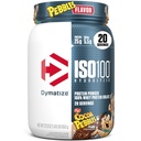Dymatize x 코코아 Pebbles ISO100 Whey Protein Powder Isolate, 단백질 25g, 20 서빙, 5.5g BCAAs, 120 Cal., 글루텐 무료, 1g 지방, 1g 설탕, 2g Carb