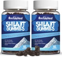 Shilajit Gummies 1000 MG, 유기 Shilajit 보충교재, Ashwagandha와 더불어 85+ 추적 무기물, 버섯 - 에너지, 뇌, Immunity 지원, 남자 & 여자를 위해 - 120 조사