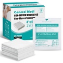 일반 Medi Sterile Gauze Sponges, 4" x 4" Non-Woven Wound Pads - 개별적으로 방석 미니어처 상처, 컷 및 화상 부상 치료를위한 고 흡수성 스폰지 패드 (60 팩, 120 조각 총)