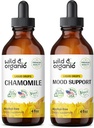 야생 & 유기 Chamomile Tincture 4 fl oz & 계류 지원 Tincture 4 fl oz
