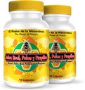 Nutrisalud 제품 Jalea Real, 폴란드 y Propoleo en UNA sola capsula. Maxima Potencia입니다. Tonico rejuvenecedor, energia 자연, .Set de 2 frascos con 90 모자. ₢ 킹