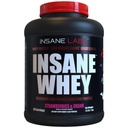 Insane Labz Insane Whey, 100 % 근육 건물 Whey Protein, Post Workout, BCAA Amino Profile, 대량 Gainer, 식사 교체, 5lbs, 60 Srvgs, (딸기 & 크림)