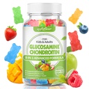 성인을 위한 softbear Glucosamine Chondroitin Gummies, 설탕 자유로운 Chondroitin & 합동 지원을 위한 글루코사민 영양 보충교재, 혼합 과일 풍미, 60 조사