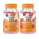비타민 D 어린이 + Probiotic 2 억 CFU 어린이, Gummies 번들 - 훌륭한 타스팅, 비타민 보충, 글루텐 무료, GMO 무료, Chewable Gummy
