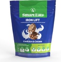 Smart Eats Iron Lift | Powder Iron Supplement | More Energy | Gentle Iron | 서포트헤드, 스킨, 이제네이션 | 키즈&성인용|맛있는 음료/수| Cookies & Cream | 30 Scoop