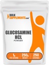 BulkSupplements.com 글루코사민 HCl 분말 - 글루코사민 보충교재, 합동 지원 보충교재 - 글루텐 무료, 서빙 당 1g, 250g (8.8 oz) (팩 1)