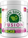 SAN Nutrition의 Green Supreme Fusion Blend Antioxidant : Spirulina, Chlorella, Adaptogenic Mushrooms, 30 서빙과 슈퍼 그린 스무디 믹스